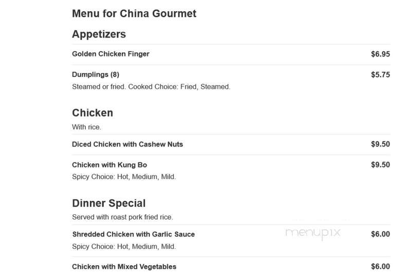 China Gourmet - Tiverton, RI