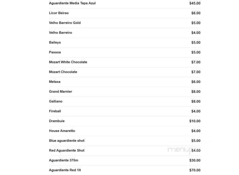 Panela - Lowell, MA menu_pic