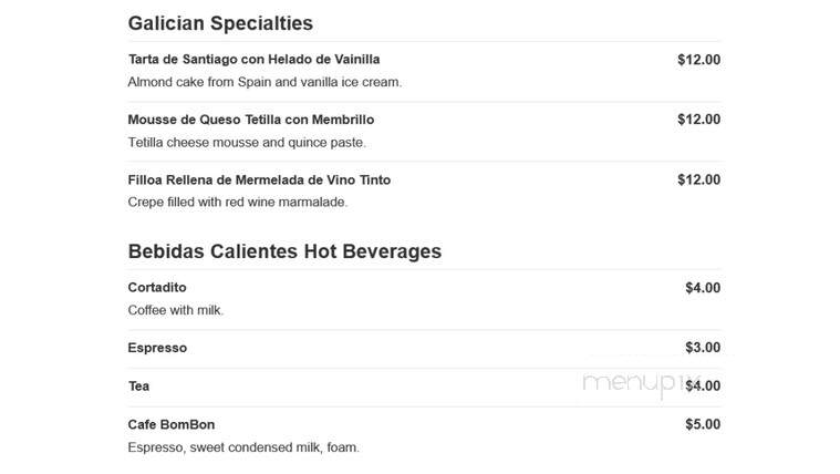 Mi Espana - Robbinsville, NJ menu_pic