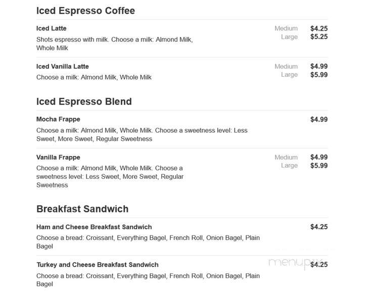 Honey Donuts - Crowley, TX menu_pic