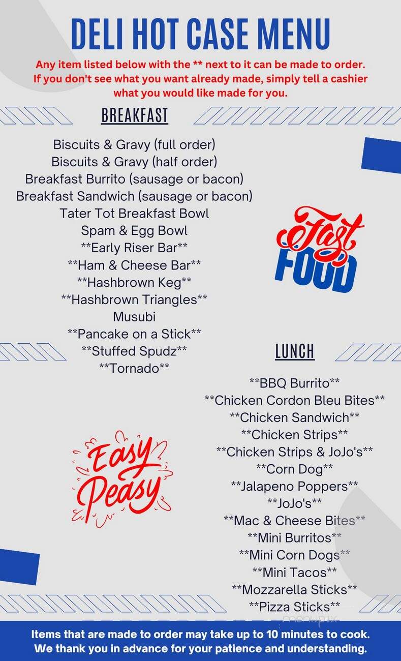 Thunderbird Trading Post Inc. - Tacoma, WA menu_pic