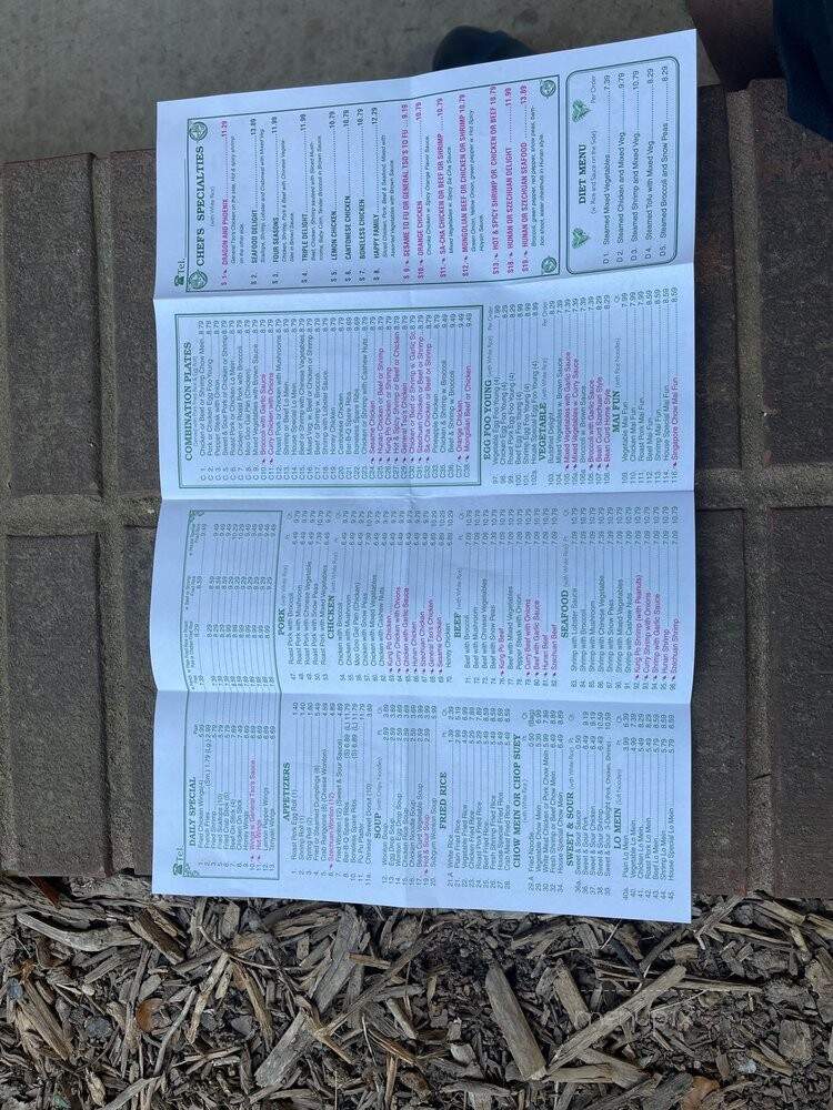 No 1 China II - Greenville, SC menu_pic