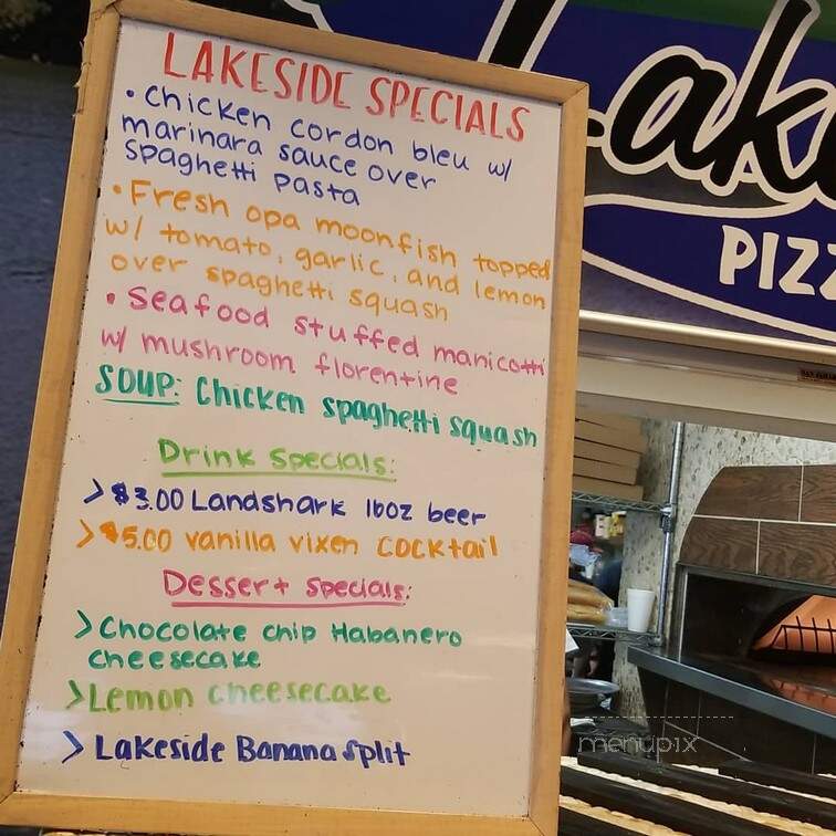 Lakeside Pizza & Grill - Austin, TX menu_pic