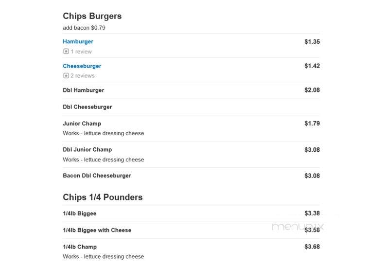 Chips Of Marshfield - Marshfield, WI menu_pic