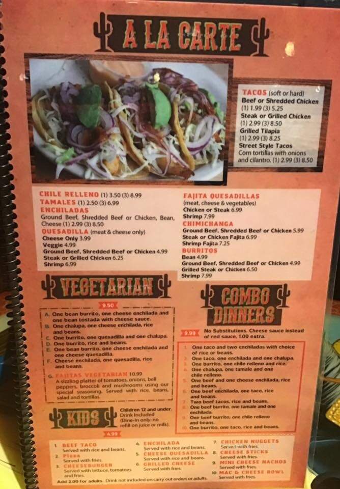 El Rio Grande - Florence, KY menu_pic