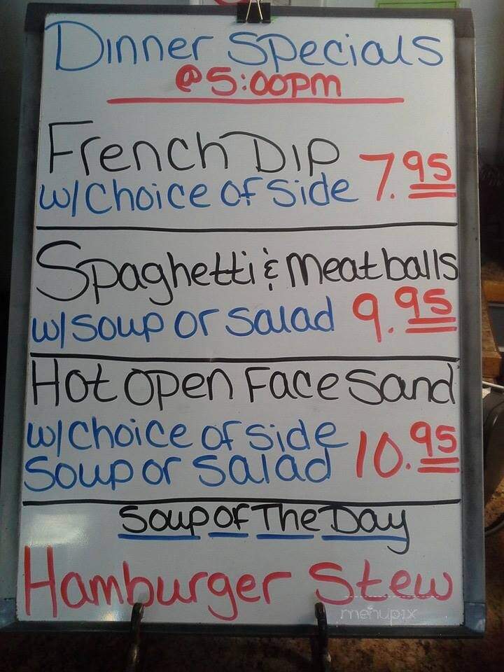 Terrace Lakes Resort - Garden Valley, ID menu_pic