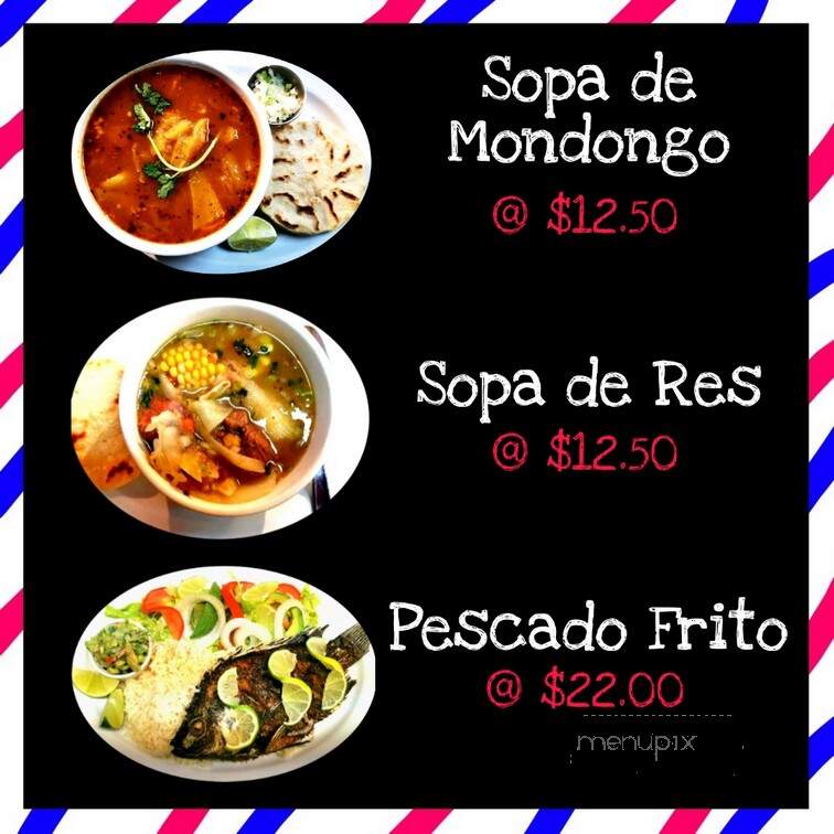 Restaurante y Pupuseria Dona Maria - Montreal, QC menu_pic