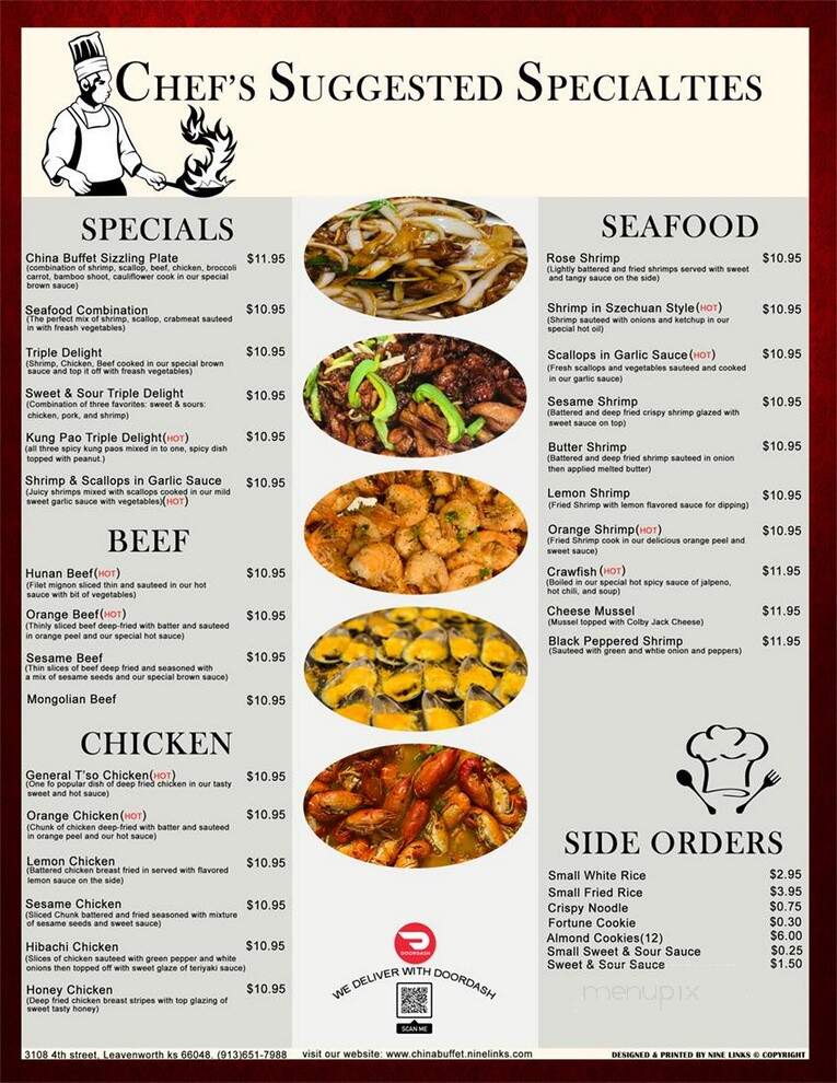 China Buffet - Leavenworth, KS menu_pic