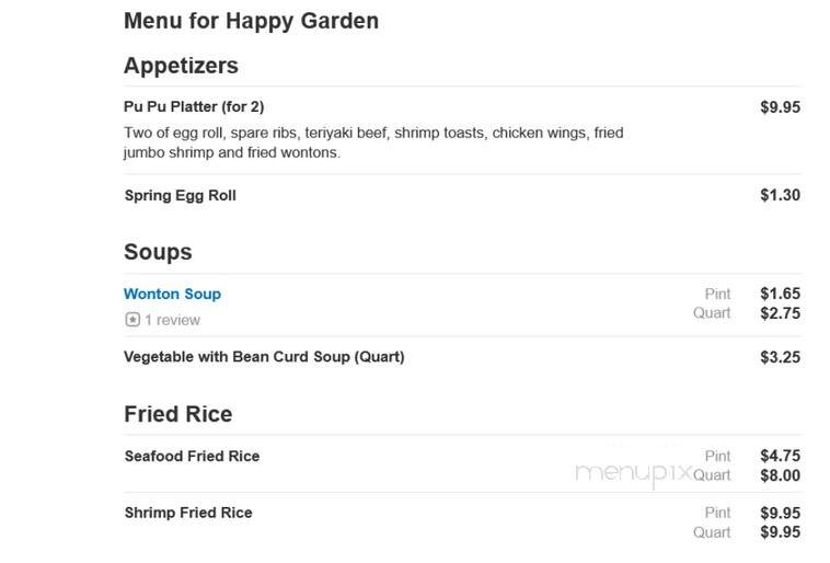 Happy Garden - Rock Hill, SC