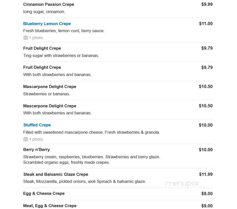 Berry & Butter Cafe - Bradley, IL menu_pic