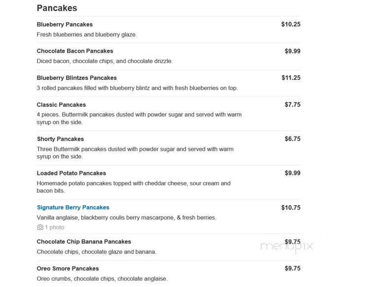Berry & Butter Cafe - Bradley, IL menu_pic