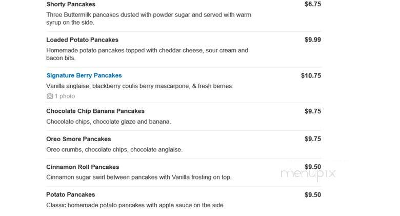 Berry & Butter Cafe - Bradley, IL menu_pic