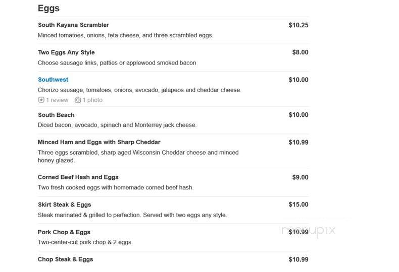 Berry & Butter Cafe - Bradley, IL menu_pic