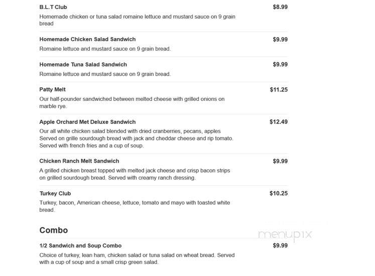 Berry & Butter Cafe - Bradley, IL menu_pic