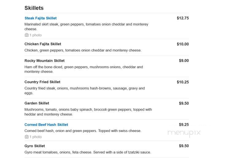 Berry & Butter Cafe - Bradley, IL menu_pic
