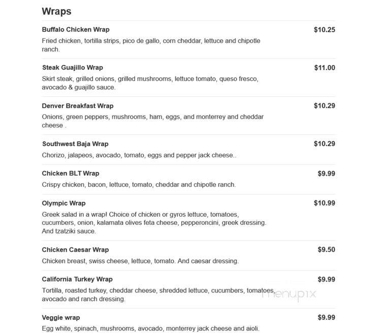 Berry & Butter Cafe - Bradley, IL menu_pic