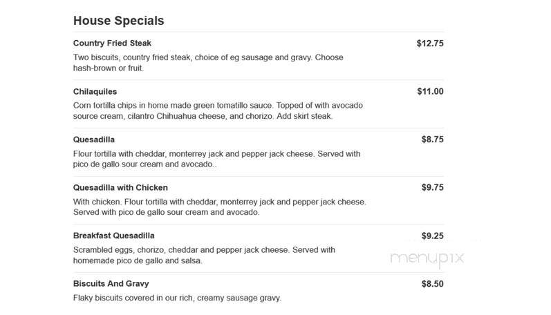 Berry & Butter Cafe - Bradley, IL menu_pic