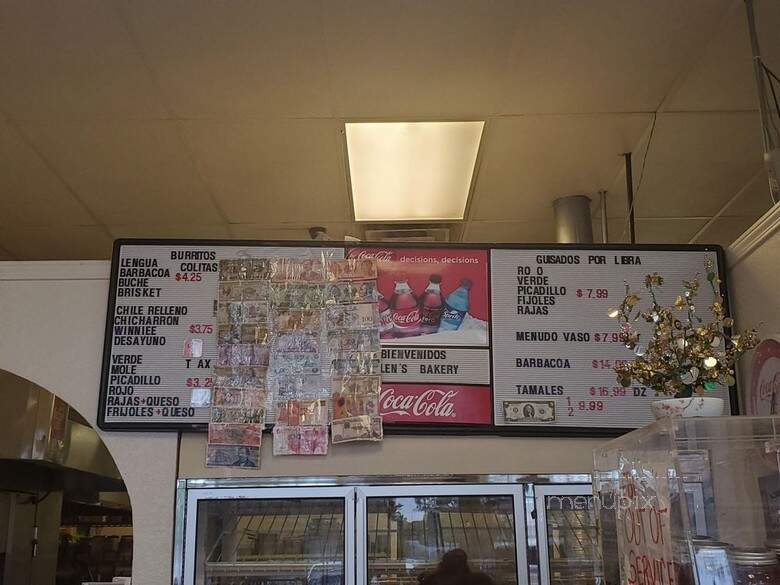 Allen's Bakery - El Paso, TX menu_pic