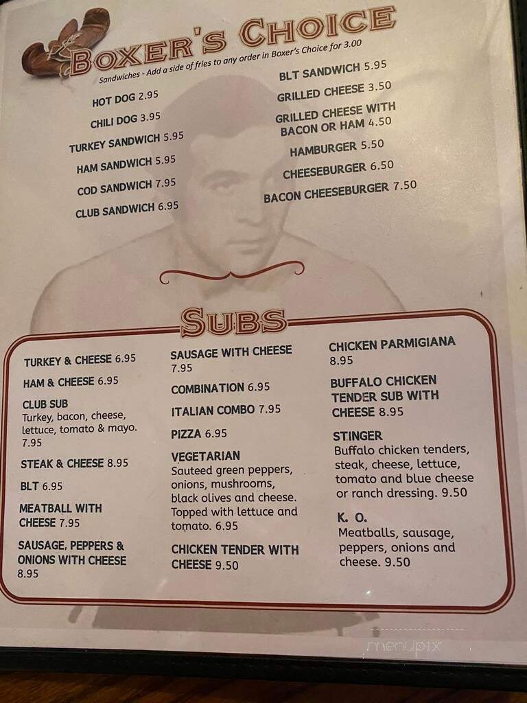 Ringside Restaurant - Erie, PA menu_pic