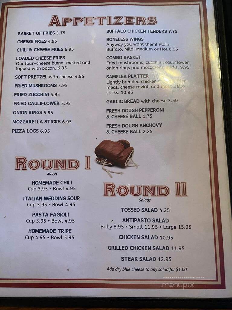 Ringside Restaurant - Erie, PA menu_pic