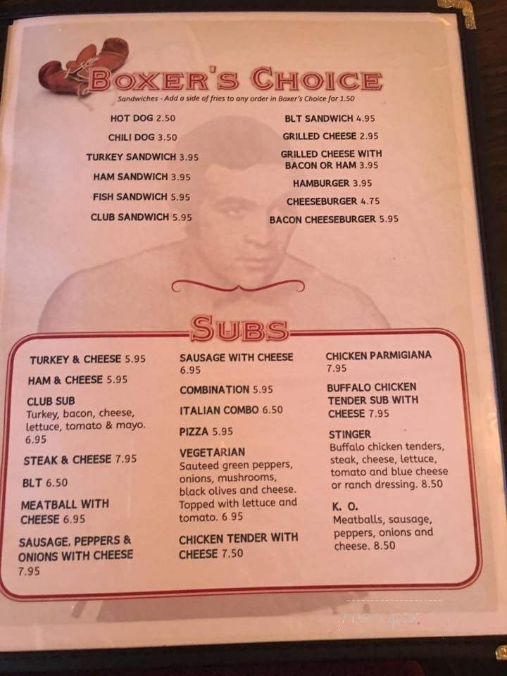 Ringside Restaurant - Erie, PA menu_pic