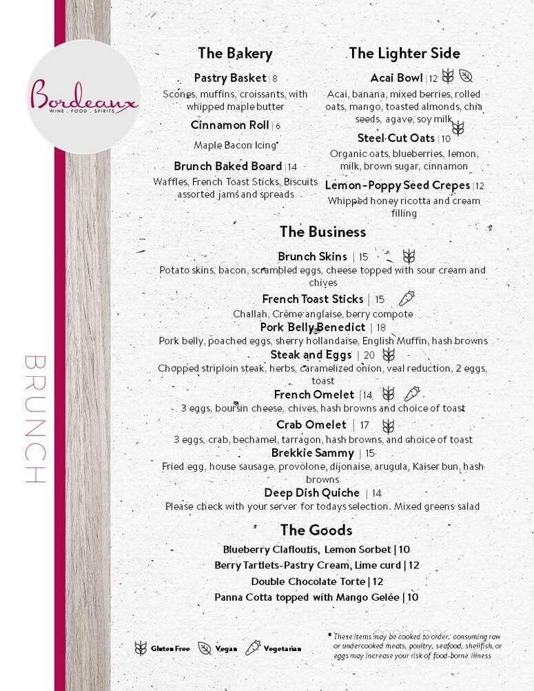 Bordeaux - Lansing, MI menu_pic