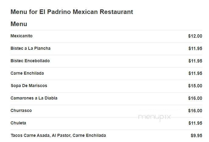 El Padrino Mexican Restaurant - Plainfield, NJ