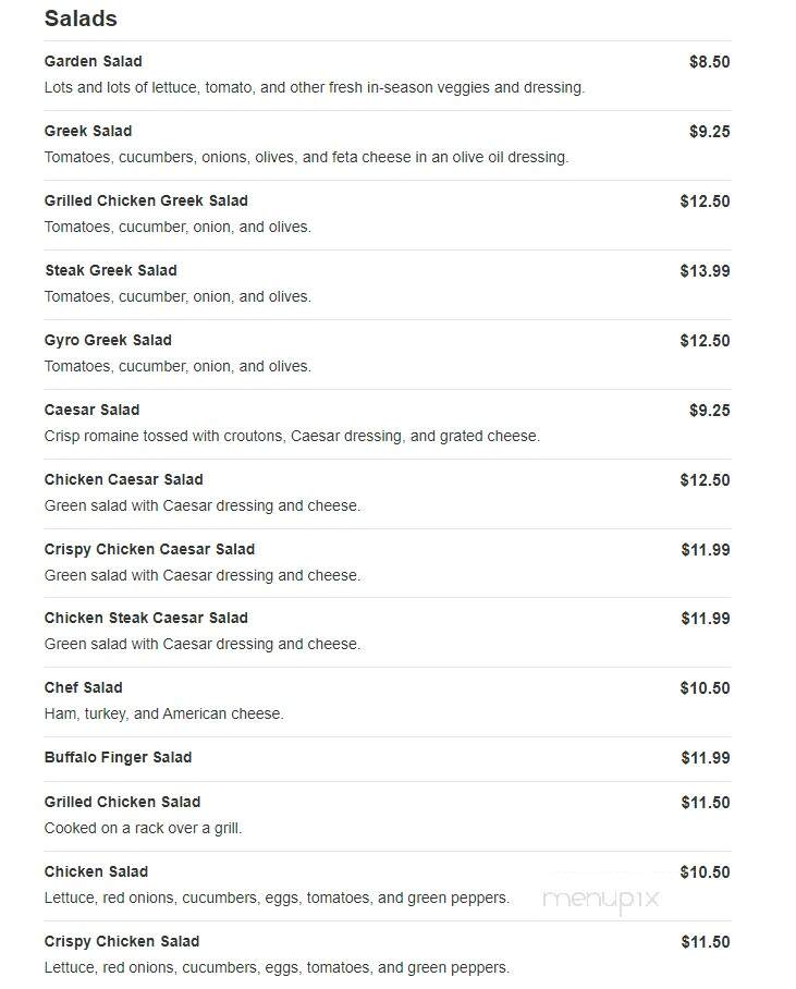 Major League Pizzeria & Spanish Food - Marshfield, MA menu_pic