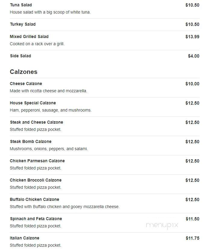 Major League Pizzeria & Spanish Food - Marshfield, MA menu_pic