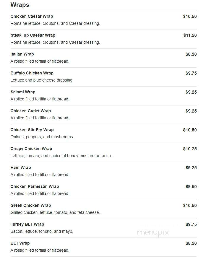 Major League Pizzeria & Spanish Food - Marshfield, MA menu_pic