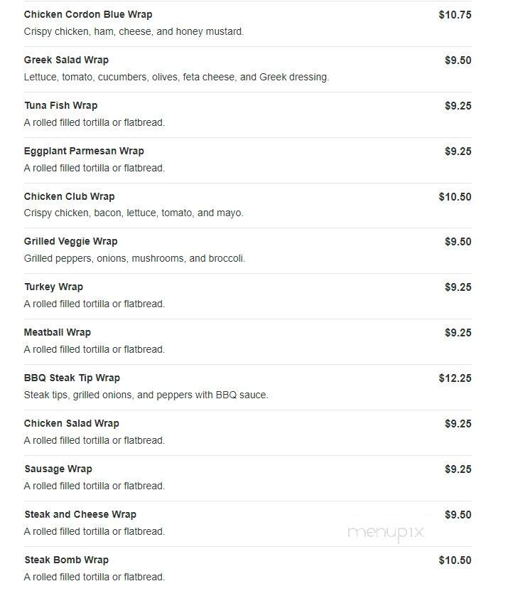 Major League Pizzeria & Spanish Food - Marshfield, MA menu_pic