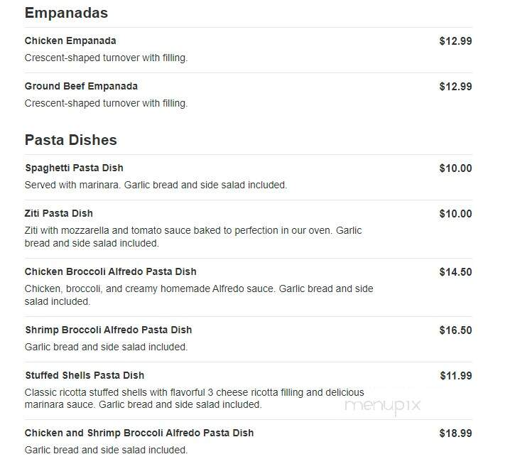 Major League Pizzeria & Spanish Food - Marshfield, MA menu_pic