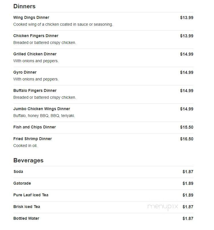 Major League Pizzeria & Spanish Food - Marshfield, MA menu_pic