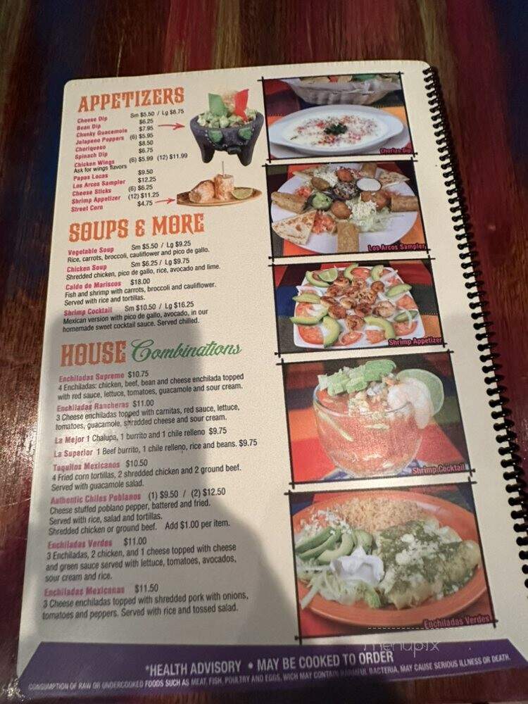 Los Arcos Mexican Restaurant Bar and Grill - Lula, GA menu_pic