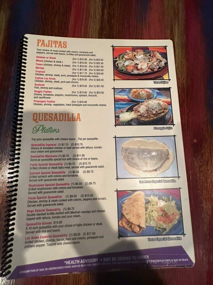 Los Arcos Mexican Restaurant Bar and Grill - Lula, GA menu_pic