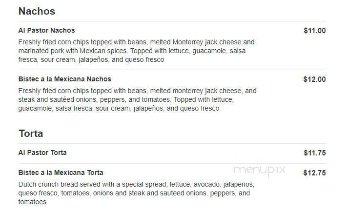 El Metate Panaderia - Santa Ana, CA menu_pic