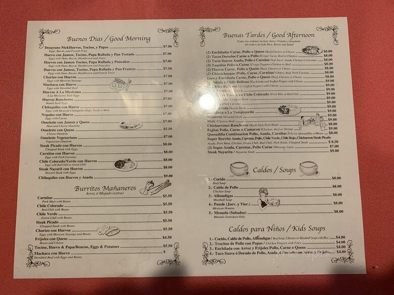 Los Antojitos - Los Angeles, CA menu_pic