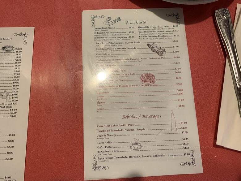 Los Antojitos - Los Angeles, CA menu_pic