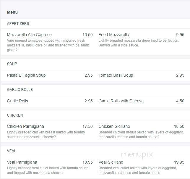 Bella Roma Pizza & Grill - Pompano Beach, FL menu_pic