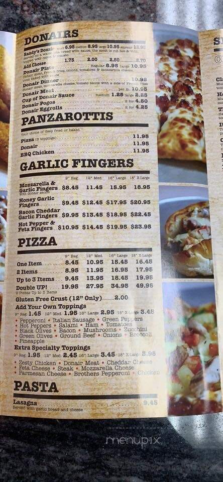 Randy's Pizza & Donair - Halifax, NS menu_pic