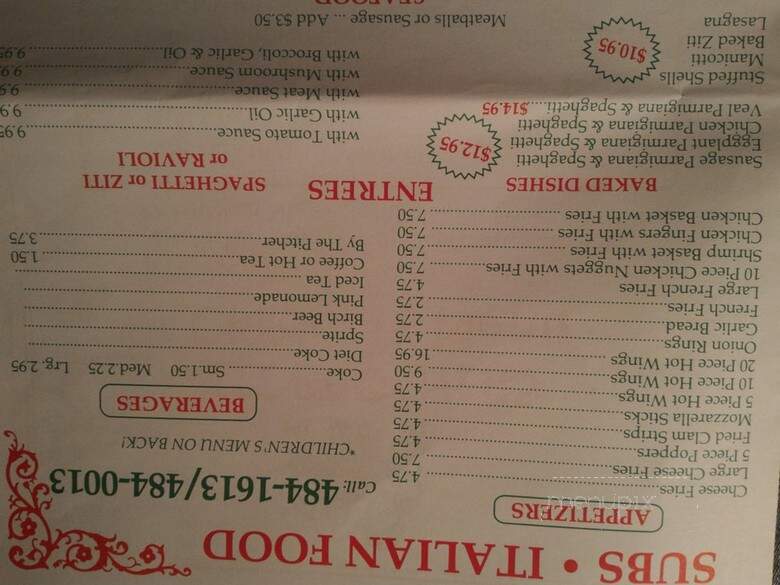 Three Brothers - Egg Harbor Township, NJ menu_pic