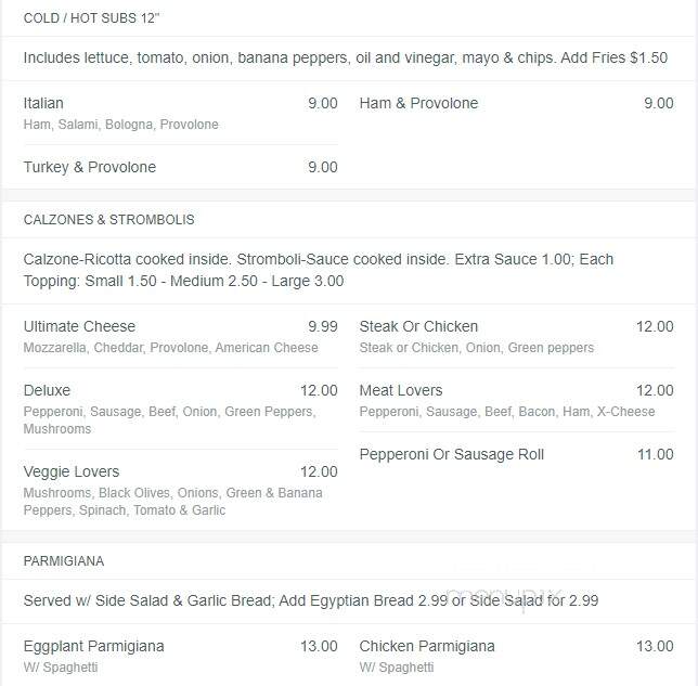 Old Mountain Tavern - Marlinton, WV menu_pic