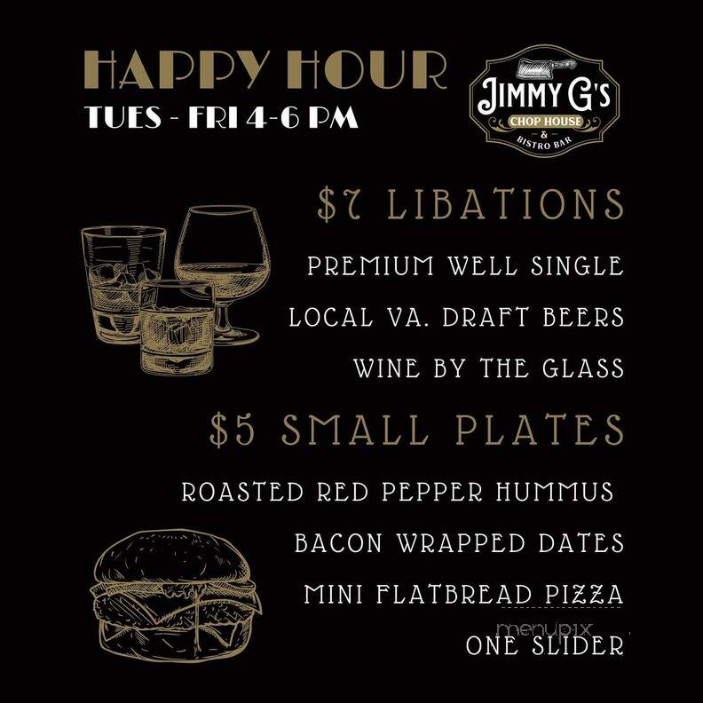 Jimmy G's Bistro & Chop House - Virginia Beach, VA menu_pic