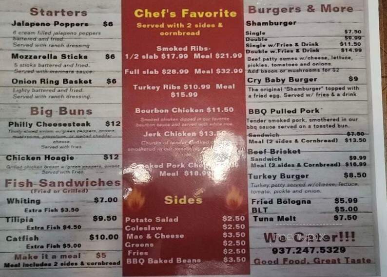 Big A BBQ & Grill - Miamisburg, OH menu_pic