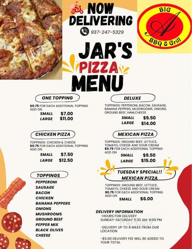 Big A BBQ & Grill - Miamisburg, OH menu_pic