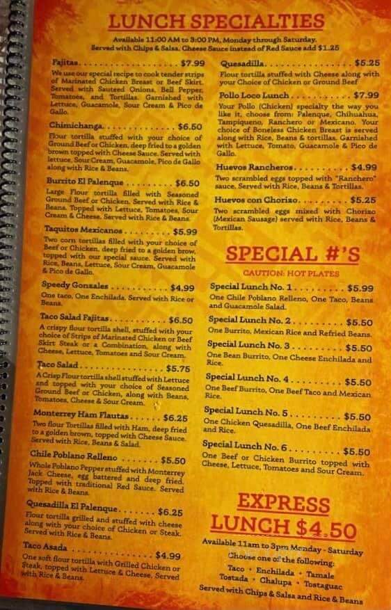 El Acapulco - Batesville, AR menu_pic