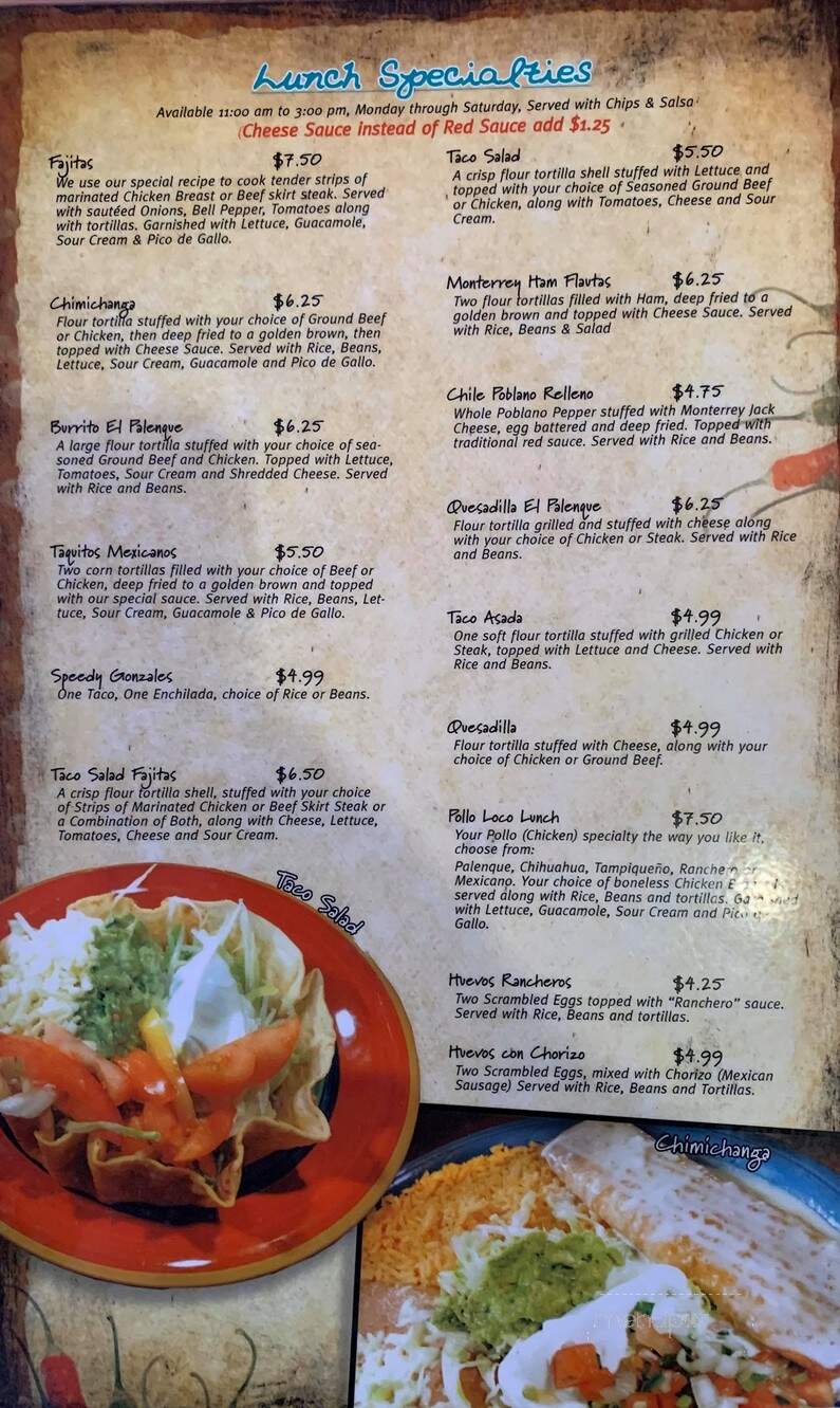 El Acapulco - Batesville, AR menu_pic