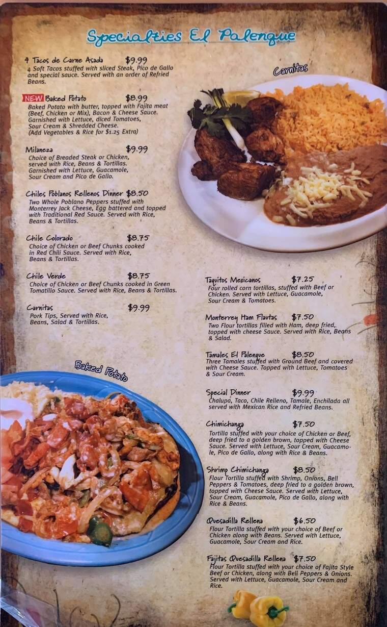 El Acapulco - Batesville, AR menu_pic