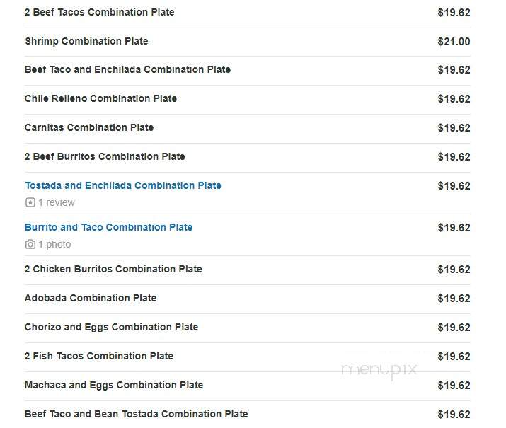 Aldanberto's Mexican Food - Carmichael, CA menu_pic