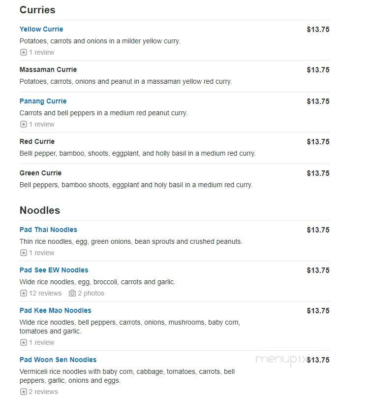 Mai Thai Cafe - Wheaton, IL menu_pic